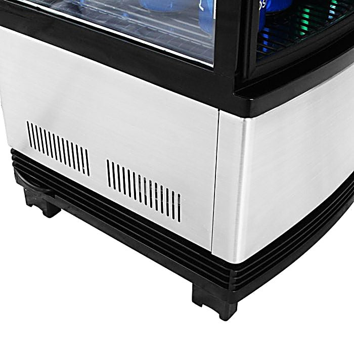 Turbo Air CRT-77-2R-N 17" Diamond Series Countertop Display Refrigerator – Pass-Thru Access, Swing Doors, Stainless Steel Finish, 115v - Donut-Equipment.com