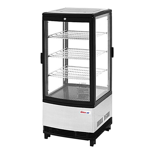 Turbo Air CRT-77-2R-N 17" Diamond Series Countertop Display Refrigerator – Pass-Thru Access, Swing Doors, Stainless Steel Finish, 115v - Donut-Equipment.com