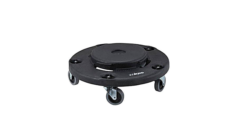 Winco DLR-18 18" Black Heavy-Duty Plastic Dolly Bakery Wholesalers