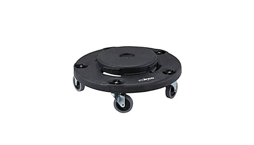 Winco DLR-18 18" Black Heavy-Duty Plastic Dolly Bakery Wholesalers