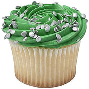 Silver Confetti Quins Sprinkles 19.5 oz Bakery Wholesalers