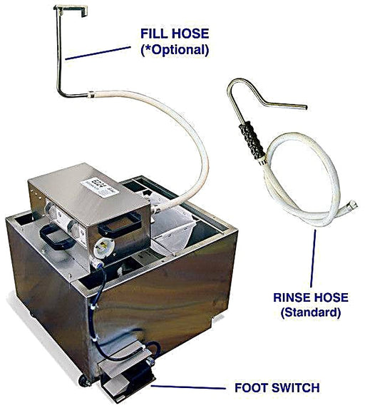 Belshaw EZ MELT 24 (Heated) Shortening Melter-Filter includes fill and rinse hose Bakery Wholesalers