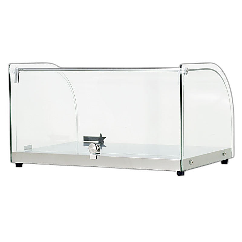 Omcan 22" Countertop Food Display Case with Curved Front Glass – 25L Capacity Bakery & Pastry Merchandiser Display Case