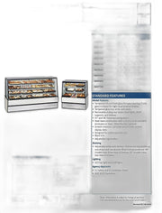 Federal SGD5048 Dry High Volume Series Display Case 50" x 35.31" x 48" - Bakery Wholesalers