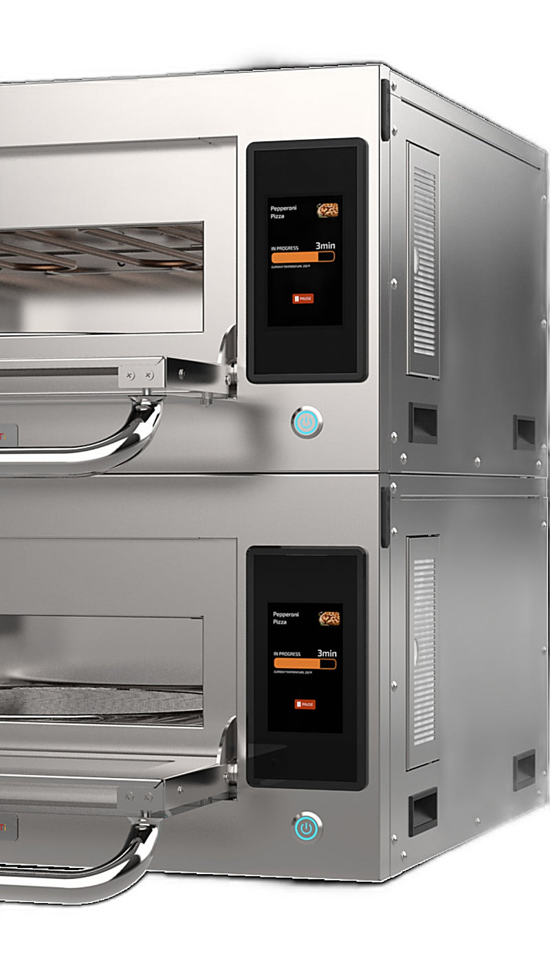 Prática FORZA STI Double-Stacked Ventless High-Speed Commercial Rapid Cook Oven, Countertop Design - Donut-Equipment.com