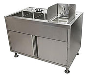 BK Resources Food Truck Wash Station with Legs – 3 Compartment Sink • Hand Wash Sink - Donut-Equipment.com