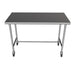 BK Resources 72" x 30" 16 Gauge Stainless Steel Pub Table with H-Brace & Foot Rest – Heavy-Duty • Mobile on Casters - Donut-Equipment.com