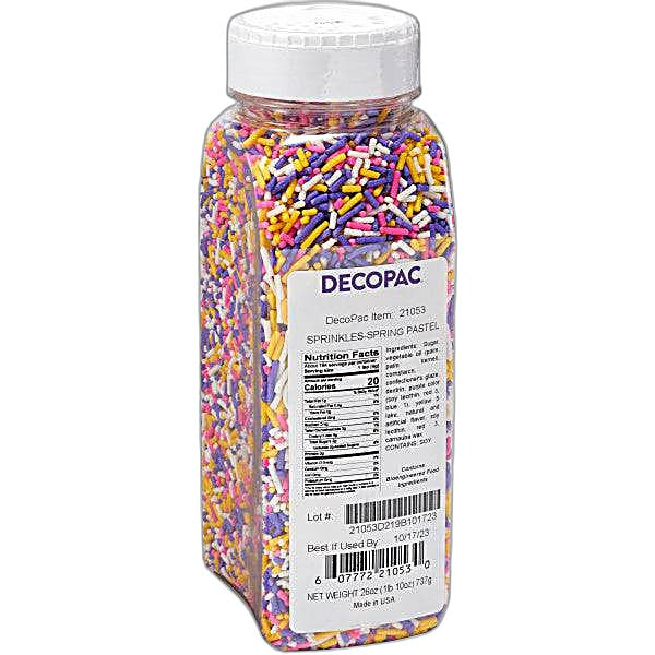 Pastel Spring Sprinkles 26 oz Bakery Wholesalers