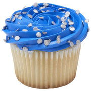 Silver Confetti Quins Sprinkles 19.5 oz Bakery Wholesalers