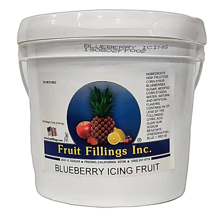 Blueberry Icing Fruit made by Fruit Fillings Inc. 10 pounds Bakery Wholesalers