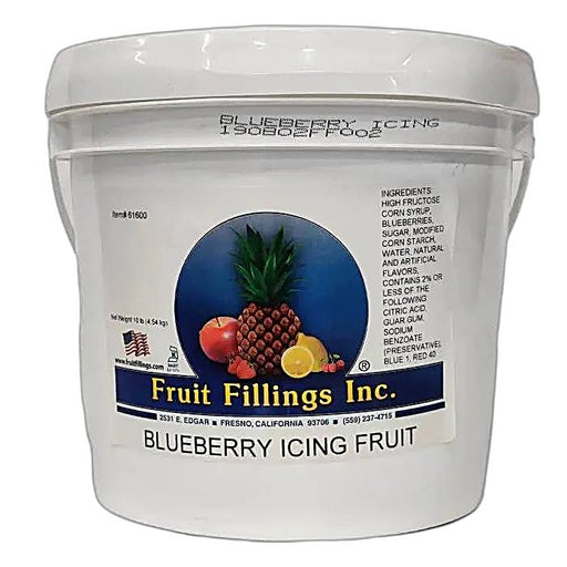 Blueberry Icing Fruit made by Fruit Fillings Inc. 10 pounds Bakery Wholesalers