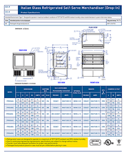 Federal Industries (ITRSS6026)-Italian Series Self Serve Drop-In Refrigerated Open Air Display with Shelves 208-240V - Bakery Wholesalers