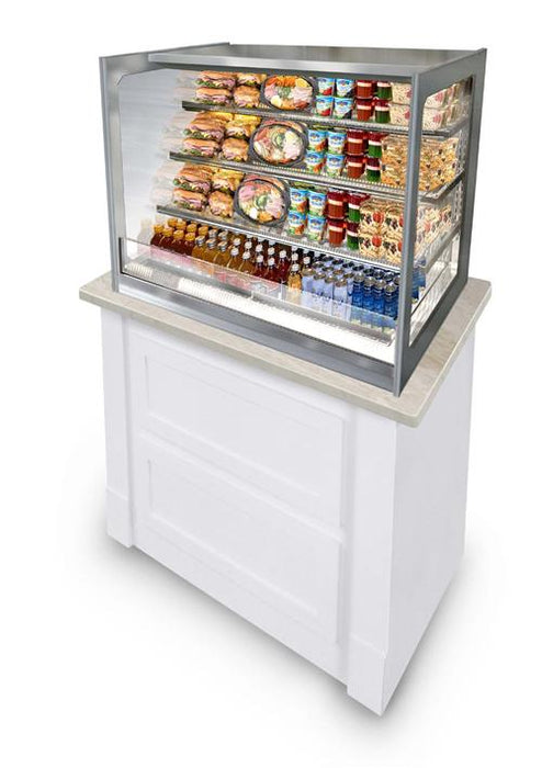 Federal Industries (ITRSS3634)-36" x 34" Italian Series Self Serve Drop-In Refrigerated Open Air Display with Shelves 120V