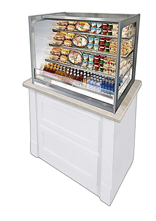Federal Industries (ITRSS6026)-Italian Series Self Serve Drop-In Refrigerated Open Air Display with Shelves 208-240V - Bakery Wholesalers