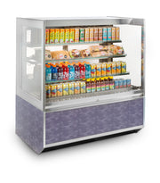 Federal Industries (ITRSS6026-B18)-Italian Series Refrigerated- 60" Self Service Open Air Case w/ Two Shelves 208-240V - Bakery Wholesalers