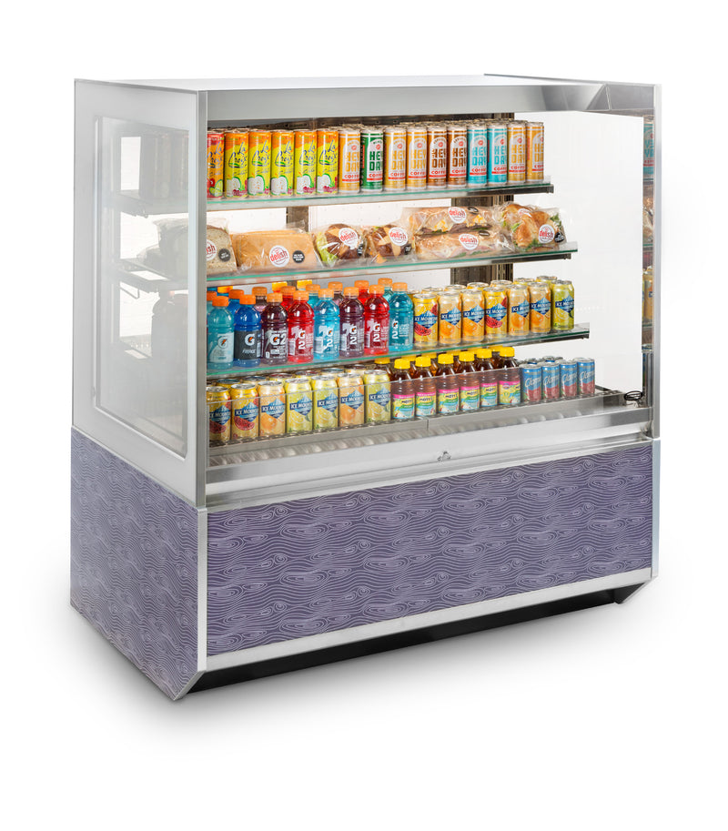 Federal Industries (ITRSS6026-B18)-Italian Series Refrigerated- 60" Self Service Open Air Case w/ Two Shelves 208-240V - Bakery Wholesalers