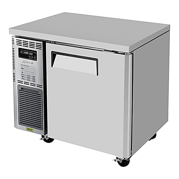 Turbo Air JUF-36-N J Series 36" Solid Door Undercounter Freezer w/ 1 Section & Side Mounted Compressor - Donut-Equipment.com
