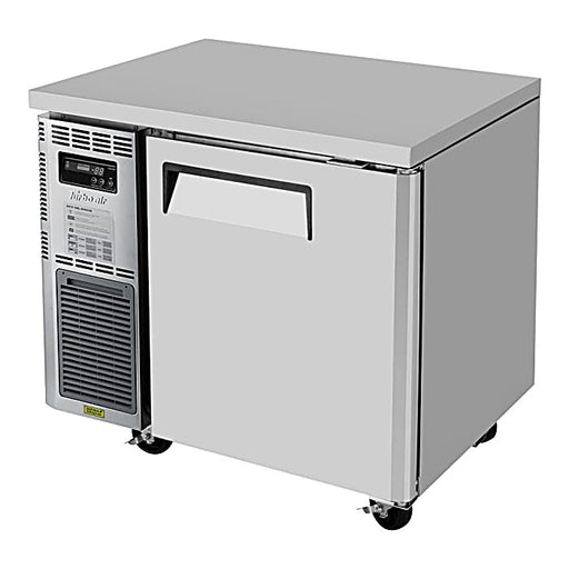 Turbo Air JUF-36-N J Series 36" Solid Door Undercounter Freezer w/ 1 Section & Side Mounted Compressor - Donut-Equipment.com