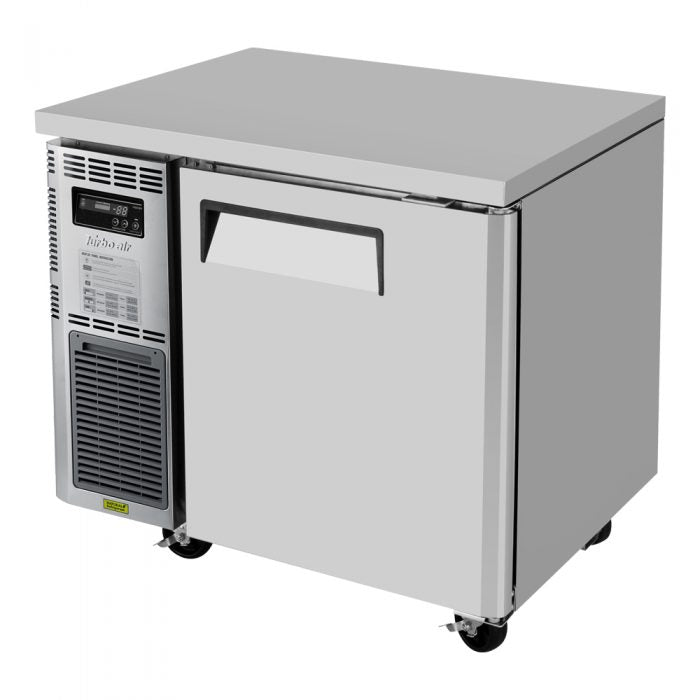 Turbo Air JUF-36-N J Series 36" Solid Door Undercounter Freezer w/ 1 Section & Side Mounted Compressor - Bakery Wholesalers