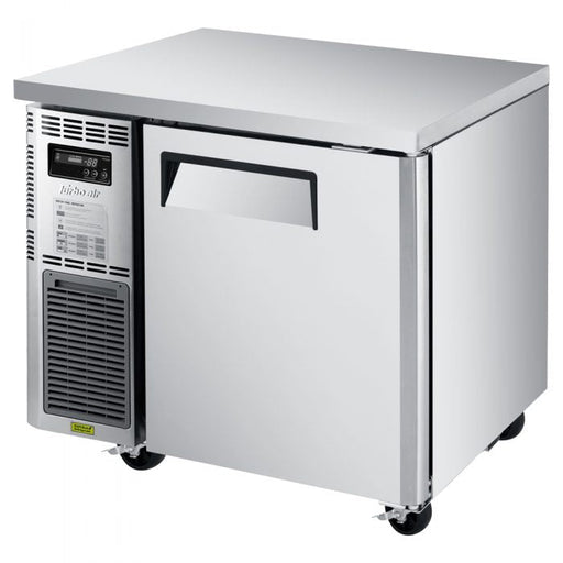 Turbo Air JUF-36S-N J Series 36" Narrow Depth Undercounter Freezer w/ 1 Section, Solid Door & Side Mounted Compressor - Bakery Wholesalers