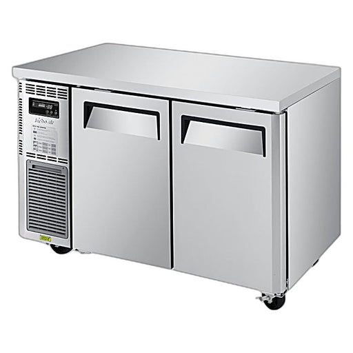 Turbo Air JUF-48S-N J Series 48" Narrow Depth Undercounter Freezer w/ 2 Sections, Solid Doors & Side Mounted Compressor - Donut-Equipment.com