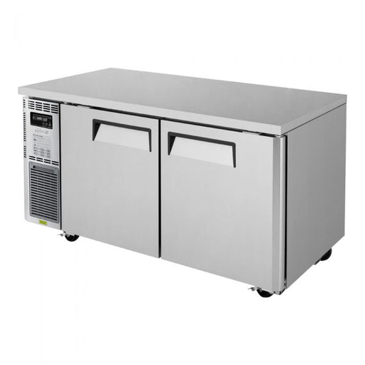 Turbo Air JUF-60-N J Series 60" Solid Door Undercounter Freezer w/ 2 Sections & Side Mounted Compressor - Bakery Wholesalers