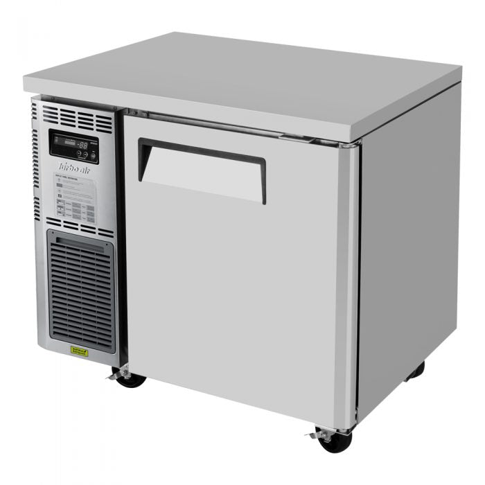Turbo Air JUR-36-N6 J Series 36" Solid Door Undercounter Refrigerator w/ Side Mounted Compressor - Bakery Wholesalers