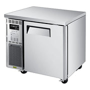 Turbo Air JUR-36S-N6 J Series 36" Narrow Depth Undercounter Refrigerator w/ 1 Section, 2 Solid Doors & Side Mounted Compressor - Donut-Equipment.com