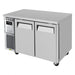 Turbo Air JUR-48-N6 J Series 48" Undercounter Refrigerator w/ 2 Solid Doors & Side Mounted Compressor - Bakery Wholesalers