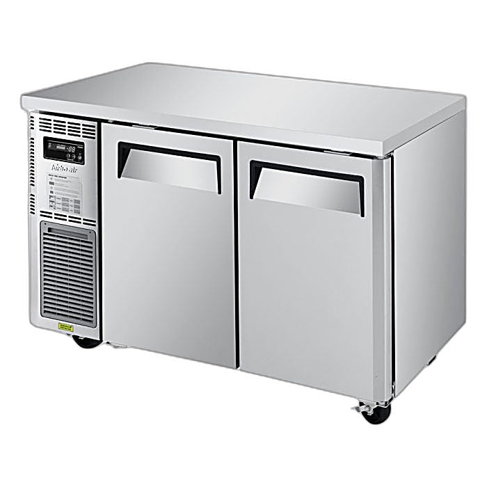 Turbo Air JUR-48S-N6 J Series 48" Narrow Depth Undercounter Refrigerator w/ 2 Sections, Solid Doors & Side Mounted Compressor - Donut-Equipment.com