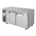 Turbo Air JUR-60-N6 J Series 60" Solid Door Undercounter Refrigerator w/ 2 Sections & Side Mounted Compressor - Bakery Wholesalers