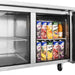Turbo Air JUR-60-N6 J Series 60" Solid Door Undercounter Refrigerator w/ 2 Sections & Side Mounted Compressor - Bakery Wholesalers