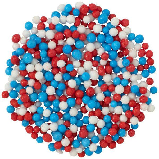 Red, White and Blue Nonpareils Sprinkles 30 oz Bakery Wholesalers