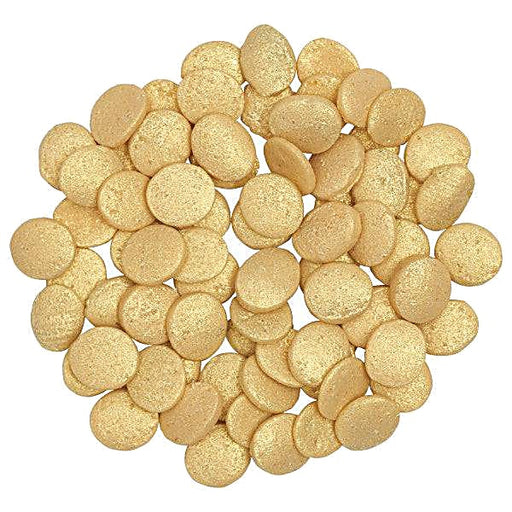 Gold Confetti Quins Sprinkles 19.5 oz Bakery Wholesalers