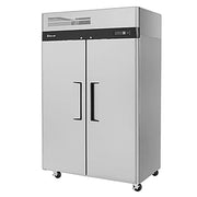 Turbo Air M3R47-2-N 51" Two Section Reach-In Refrigerator w/ (2) Solid Doors – Top Mount, Stainless Exterior, Aluminum Interior, 115v - Donut-Equipment.com