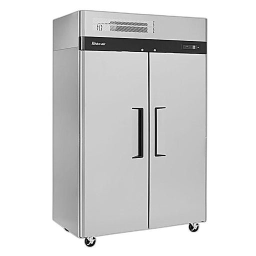 Turbo Air M3R47-2-N 51" Two Section Reach-In Refrigerator w/ (2) Solid Doors – Top Mount, Stainless Exterior, Aluminum Interior, 115v - Donut-Equipment.com