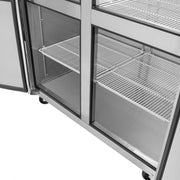 Turbo Air M3F47-4-N 51-3/4" M3 Series Reach-In Top Mount Insulated Freezer With 2 Sections And 4 Doors, 42.1 Cubic Feet, 115 Volts - Donut-Equipment.com