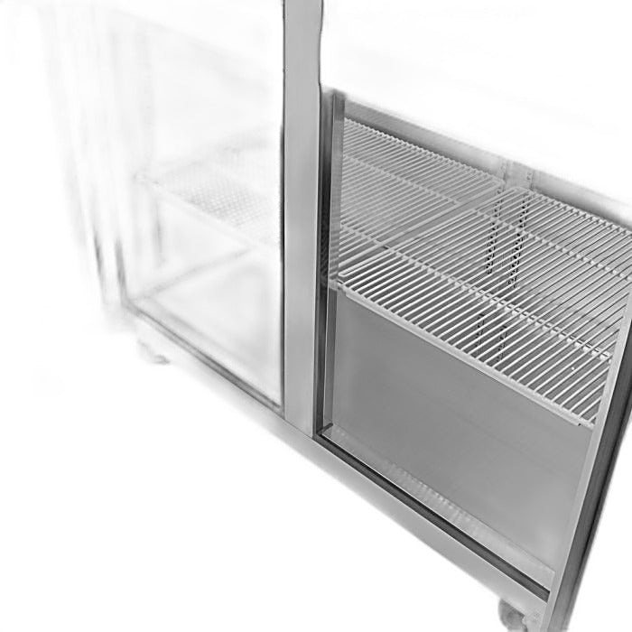 Turbo Air M3F47-4-N 51-3/4" M3 Series Reach-In Top Mount Insulated Freezer With 2 Sections And 4 Doors, 42.1 Cubic Feet, 115 Volts - Donut-Equipment.com