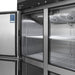 Turbo Air M3R47-4-N 51 3/4" Two Section Reach In Refrigerator, (4) Left/Right Hinge Solid Doors, 115v - Donut-Equipment.com