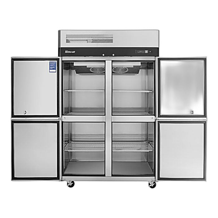 Turbo Air M3R47-4-N 51 3/4" Two Section Reach In Refrigerator, (4) Left/Right Hinge Solid Doors, 115v - Donut-Equipment.com