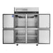 Turbo Air M3R47-4-N 51 3/4" Two Section Reach In Refrigerator, (4) Left/Right Hinge Solid Doors, 115v - Donut-Equipment.com