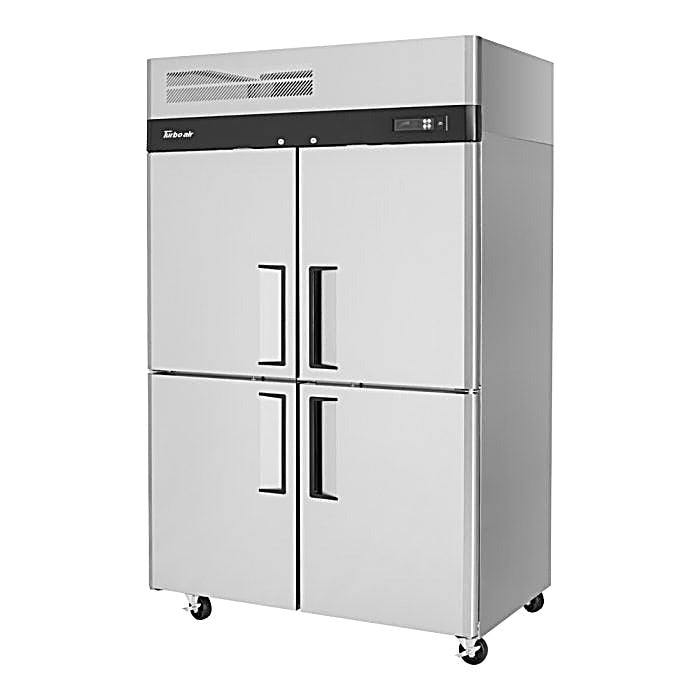 Turbo Air M3R47-4-N 51 3/4" Two Section Reach In Refrigerator, (4) Left/Right Hinge Solid Doors, 115v - Donut-Equipment.com