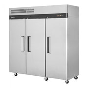Turbo Air M3R72-3-N M3 Series 78" Solid Door Stainless Steel Reach-In Refrigerator - Bakery Wholesalers