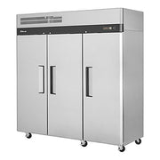 Turbo Air M3R72-3-N M3 Series 78" Solid Door Stainless Steel Reach-In Refrigerator - Bakery Wholesalers
