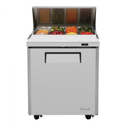 Turbo Air MST-28-N M3 Series 28" 1 Door Stainless Steel Refrigerated Sandwich Prep Table - Donut-Equipment.com