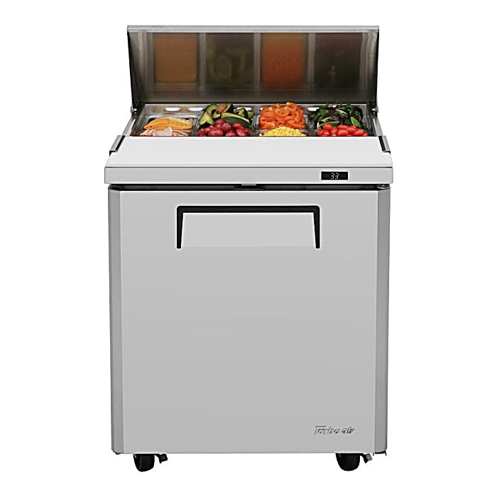 Turbo Air MST-28-N M3 Series 28" 1 Door Stainless Steel Refrigerated Sandwich Prep Table - Donut-Equipment.com