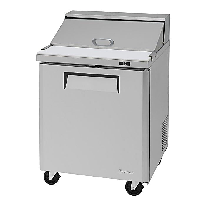 Turbo Air MST-28-N M3 Series 28" 1 Door Stainless Steel Refrigerated Sandwich Prep Table - Donut-Equipment.com