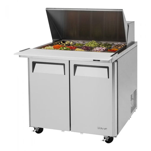 Turbo Air MST-36-15-N6 M3 Series 36" 2 Door Stainless Steel Refrigerated Sandwich Prep Table - Donut-Equipment.com