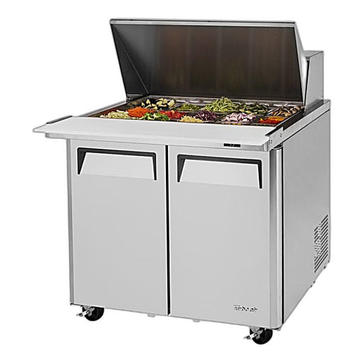 Turbo Air MST-36-15-N6 M3 Series 36" 2 Door Stainless Steel Refrigerated Sandwich Prep Table - Donut-Equipment.com