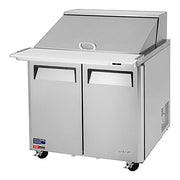 Turbo Air MST-36-15-N6 M3 Series 36" 2 Door Stainless Steel Refrigerated Sandwich Prep Table - Donut-Equipment.com